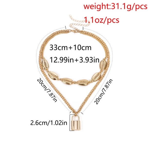 Fashion Gold Tone Necklace Statement - Picture 3 of 3